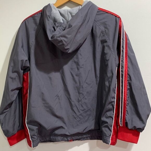 Tek Gear Boys Grey & Red Hooded Jacket — Size L 14/16 - Picture 3 of 6